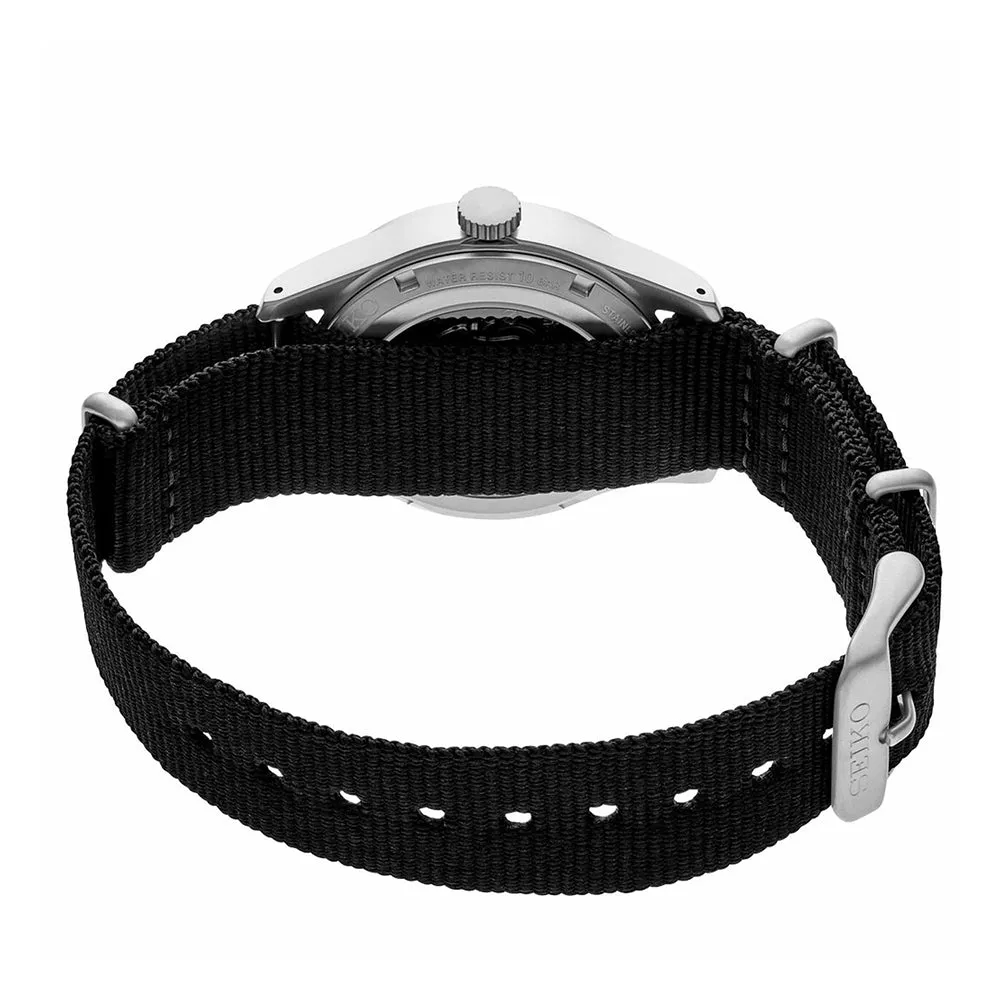 Seiko Mens Sports Black Dial Band 39.4mm Stainless Steel Automatic Movement﻿ Watch - SRPG37