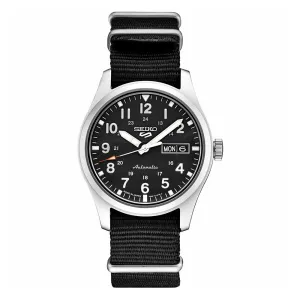 Seiko Mens Sports Black Dial Band 39.4mm Stainless Steel Automatic Movement﻿ Watch - SRPG37