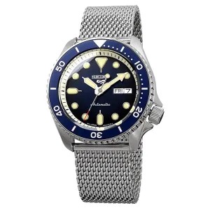 Seiko Unisex Hardlex Dial Stainless Steel Automatic Movement Watch - SRPD71