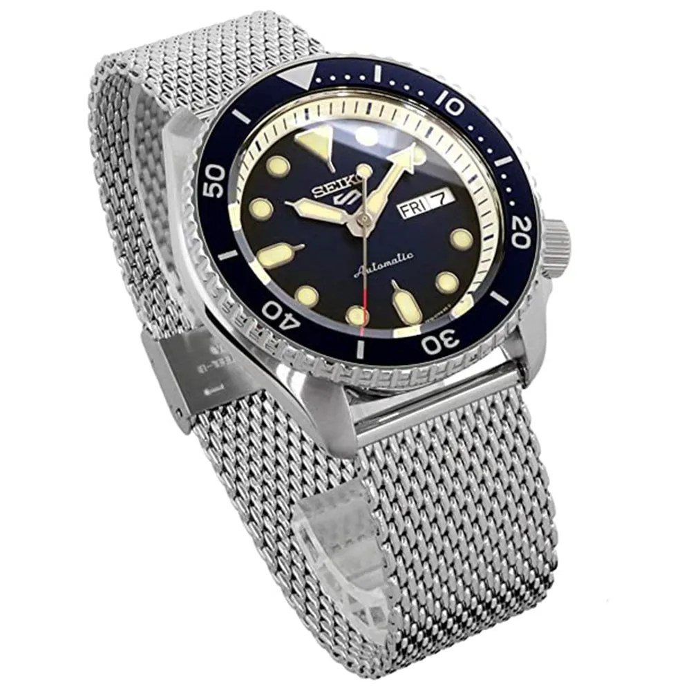 Seiko Unisex Hardlex Dial Stainless Steel Automatic Movement Watch - SRPD71