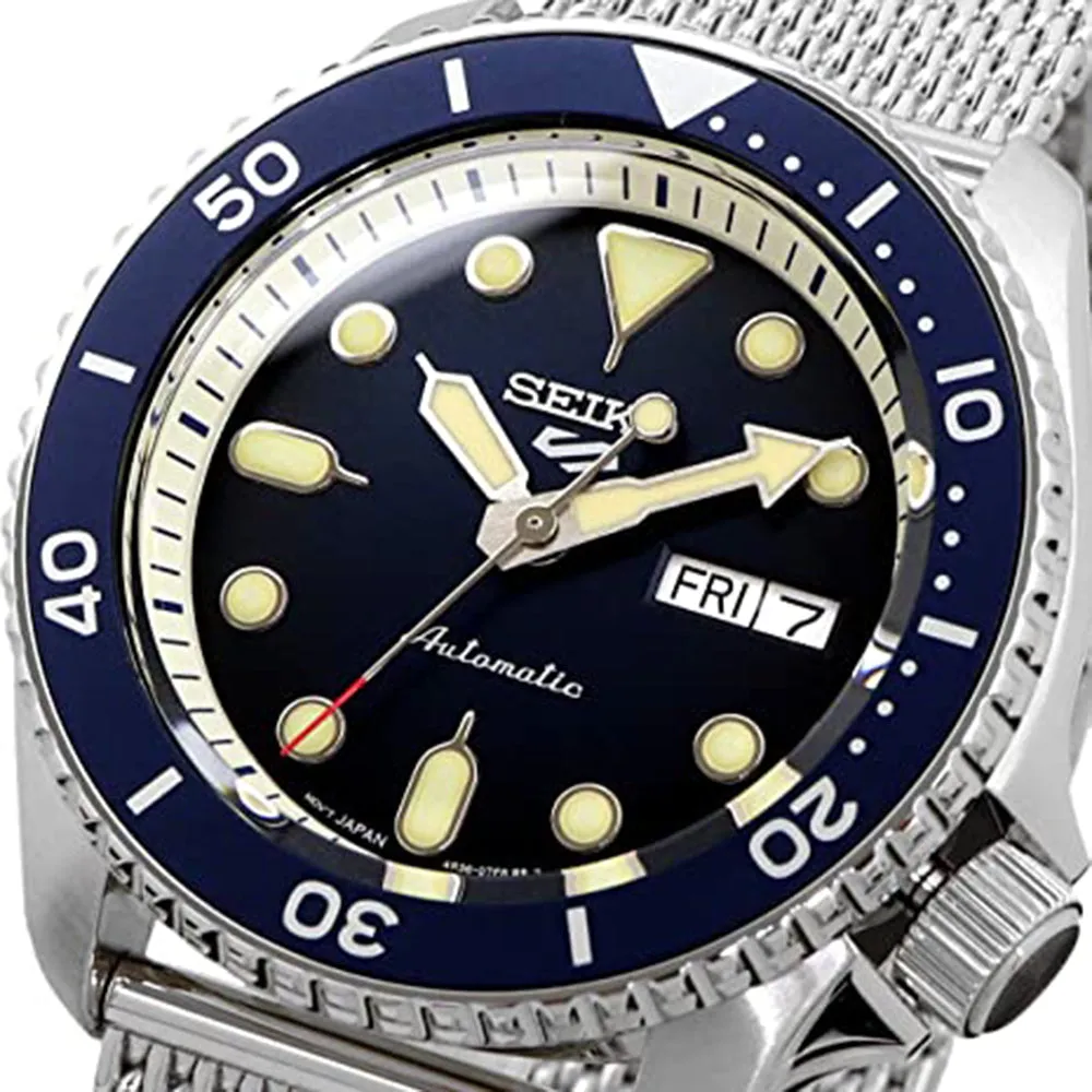 Seiko Unisex Hardlex Dial Stainless Steel Automatic Movement Watch - SRPD71