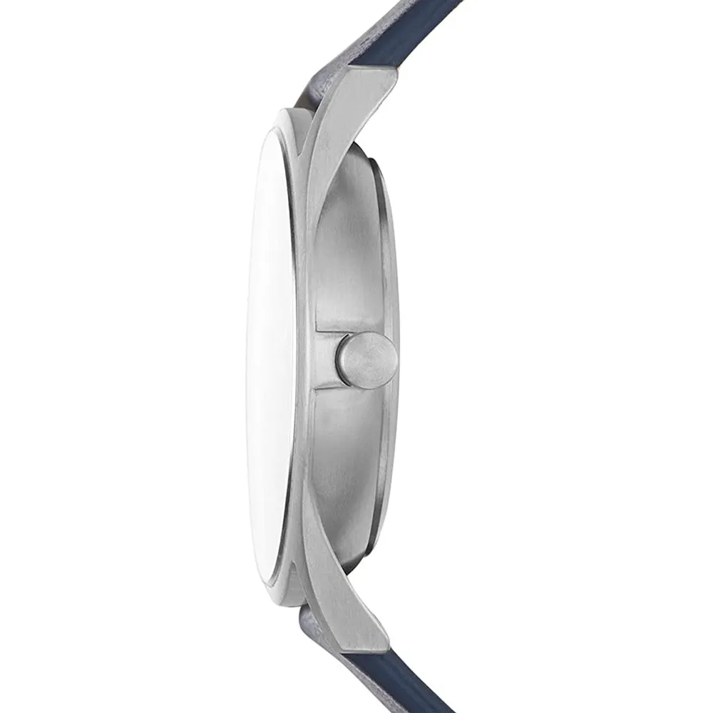 Skagen Mens Holst Gray Dial Blue Band Casual Quartz Watch - SKW6448