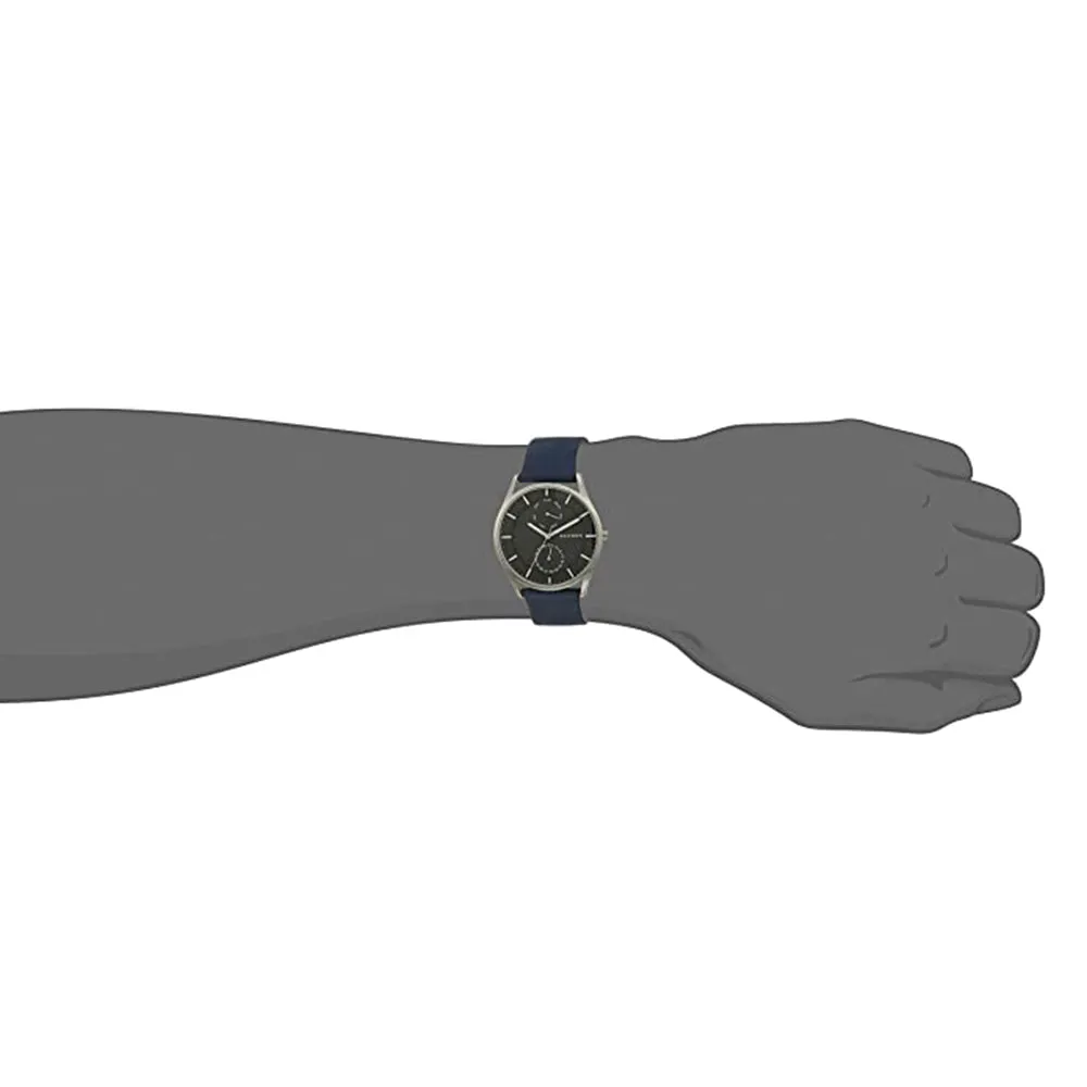 Skagen Mens Holst Gray Dial Blue Band Casual Quartz Watch - SKW6448