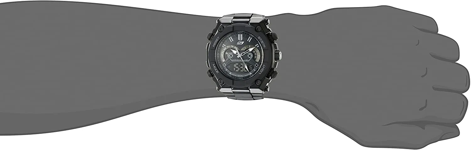 Skechers SR1042 Men's Quartz Lightweight Analog Digital Watch
