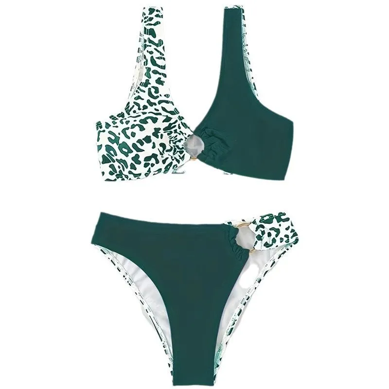 Slimming high-end sexy vacation color matching bikini