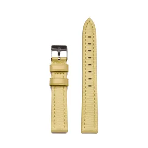 Small Track Pearl Leather Watch Band | 16mm