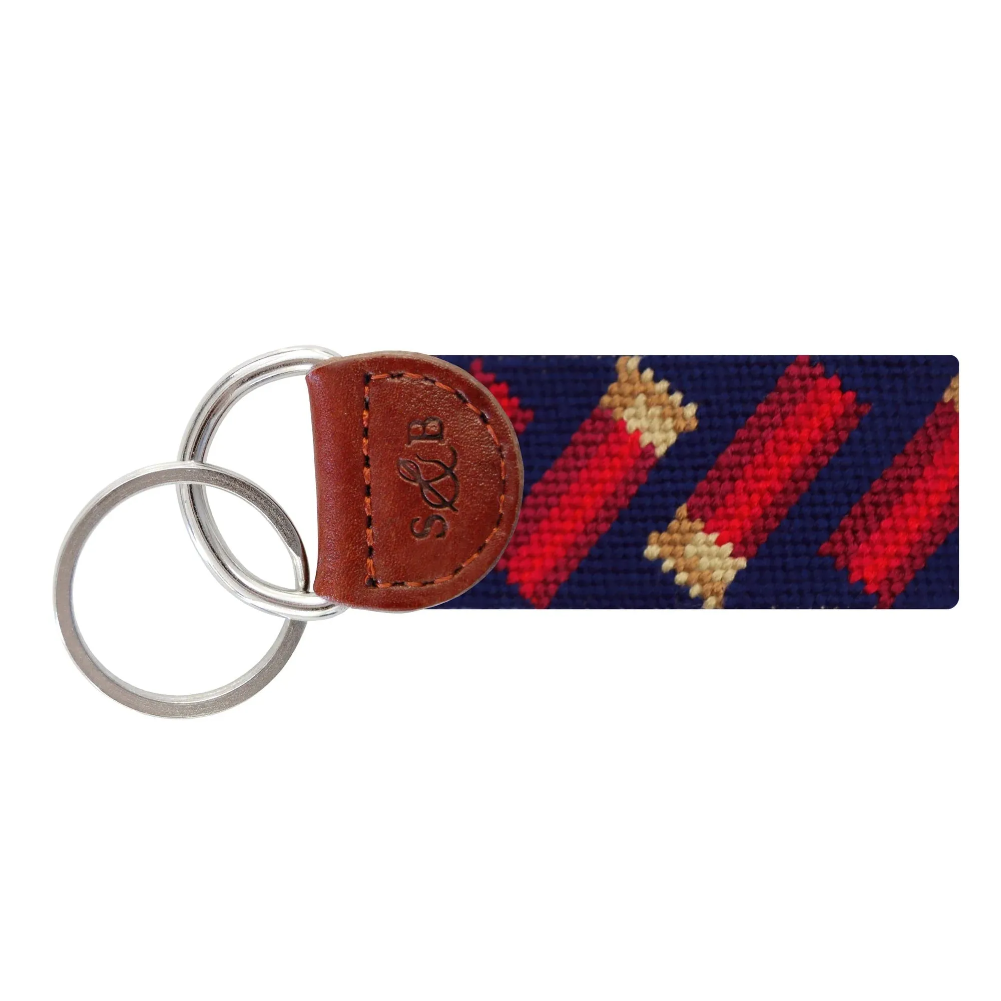 Smathers & Branson Shotgun Cartridge Repeat Needlepoint Key Fob