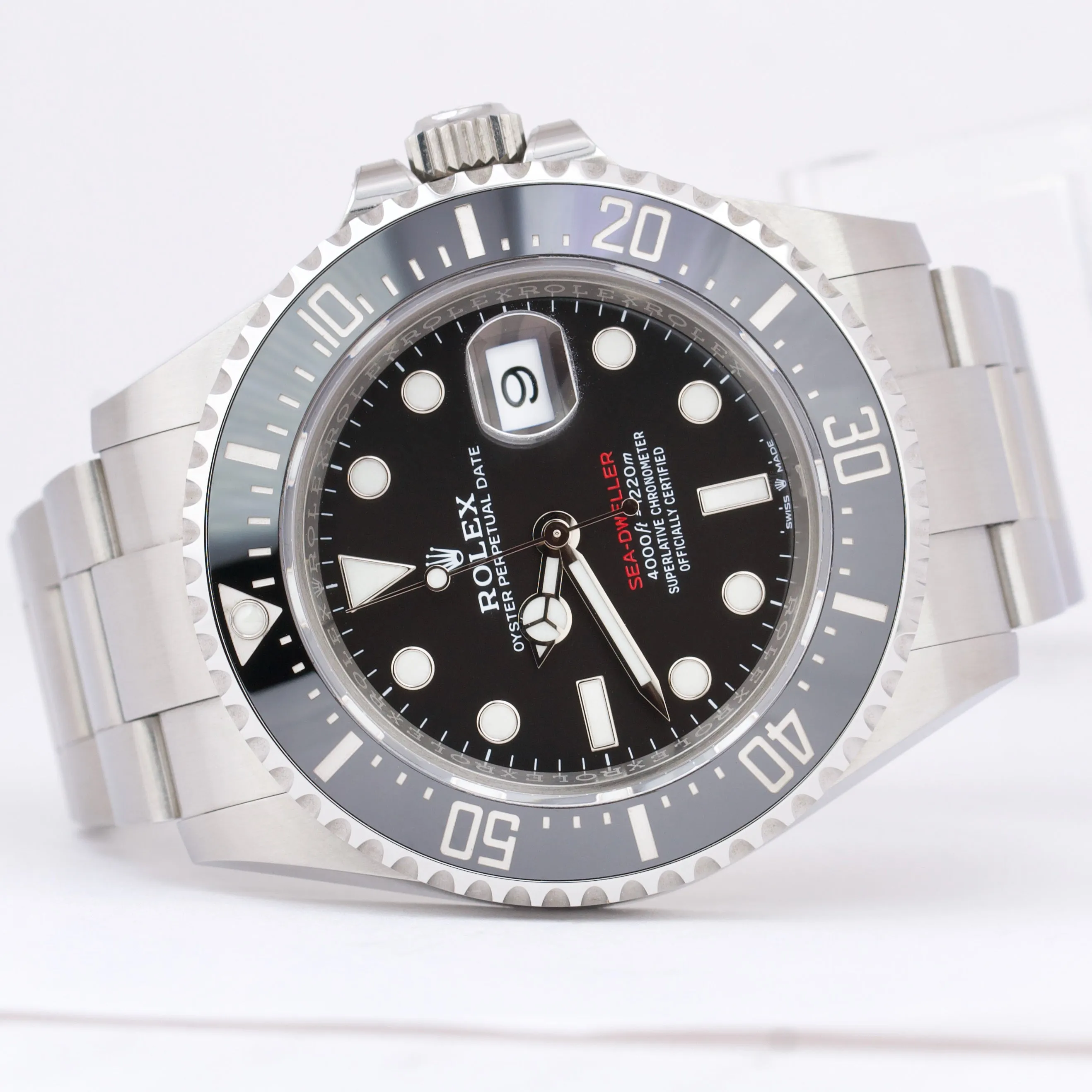 STICKERED NEW CARD Rolex Sea-Dweller MK2 Red 50th-Anniversary 126600 43mm B P