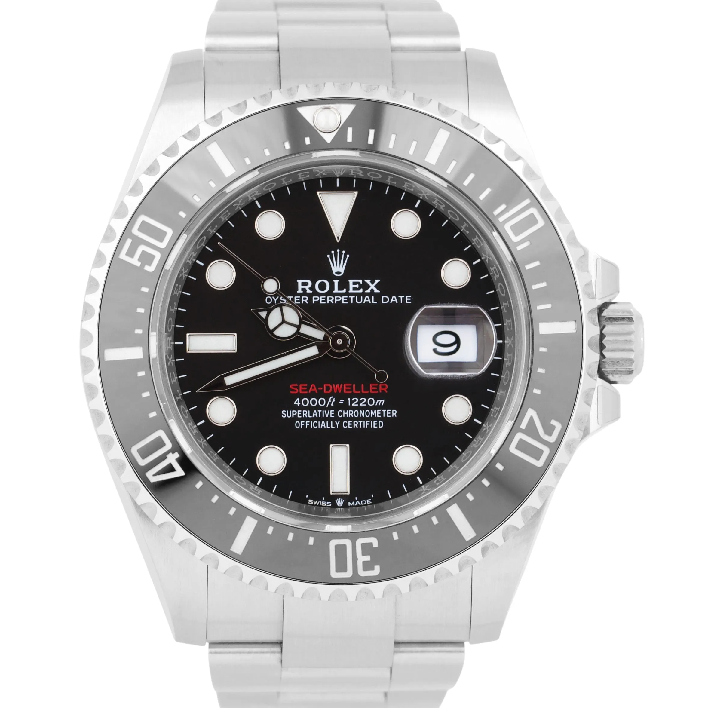 STICKERED NEW CARD Rolex Sea-Dweller MK2 Red 50th-Anniversary 126600 43mm B P