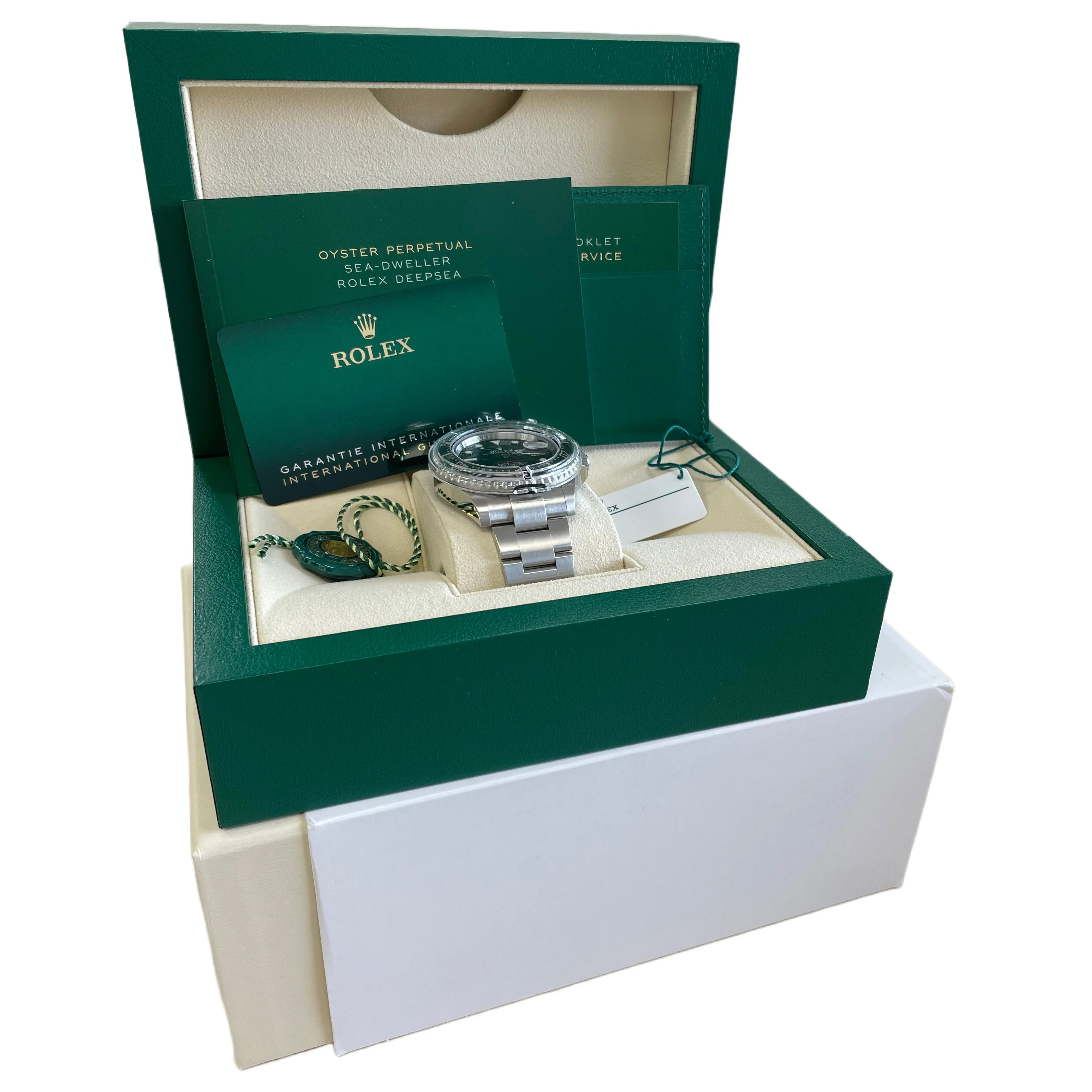 STICKERED NEW CARD Rolex Sea-Dweller MK2 Red 50th-Anniversary 126600 43mm B P