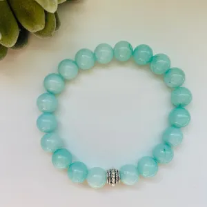 Stone Stacker Bracelet / Aqua