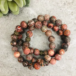 Stone Stacker Bracelet / Cayenne
