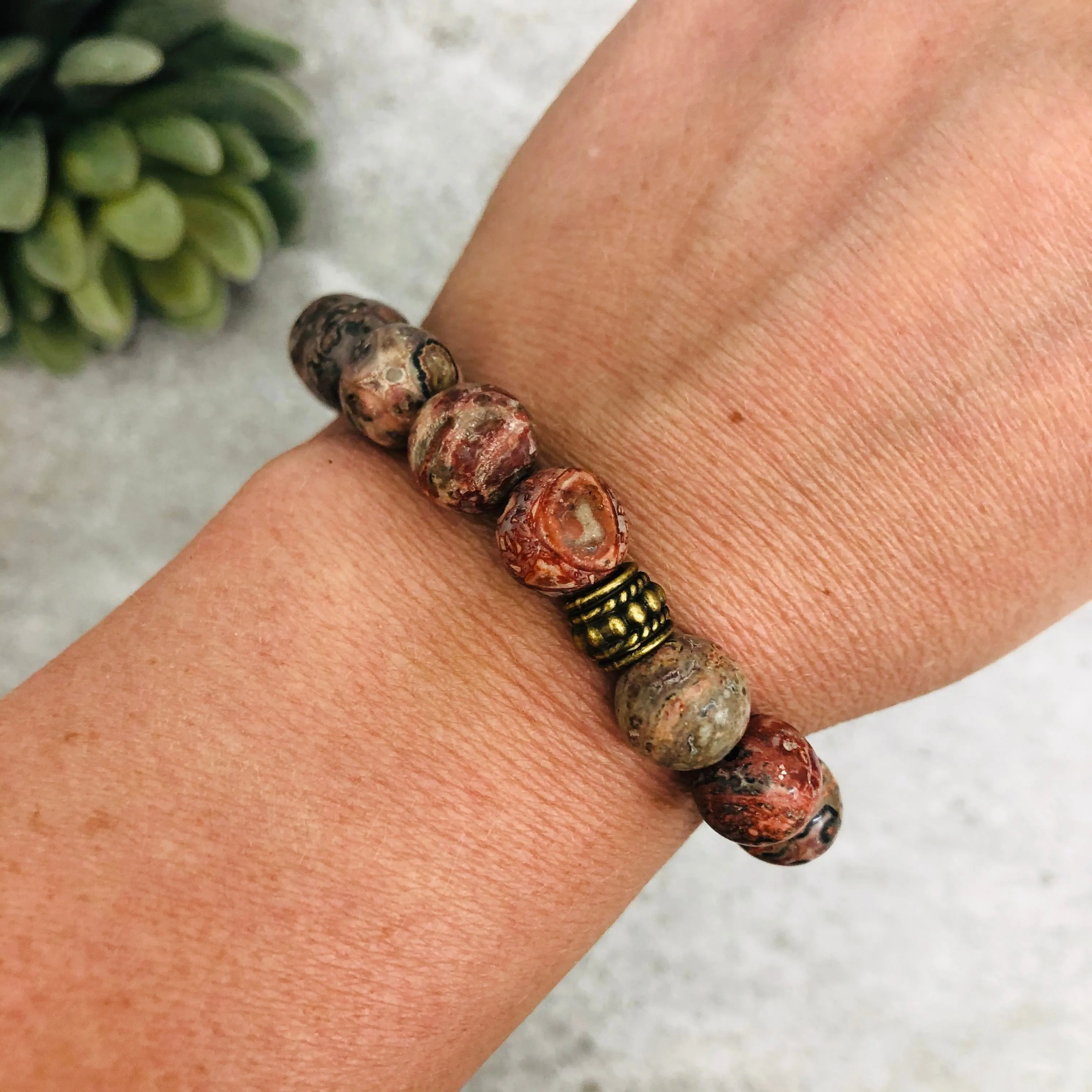 Stone Stacker Bracelet / Cayenne