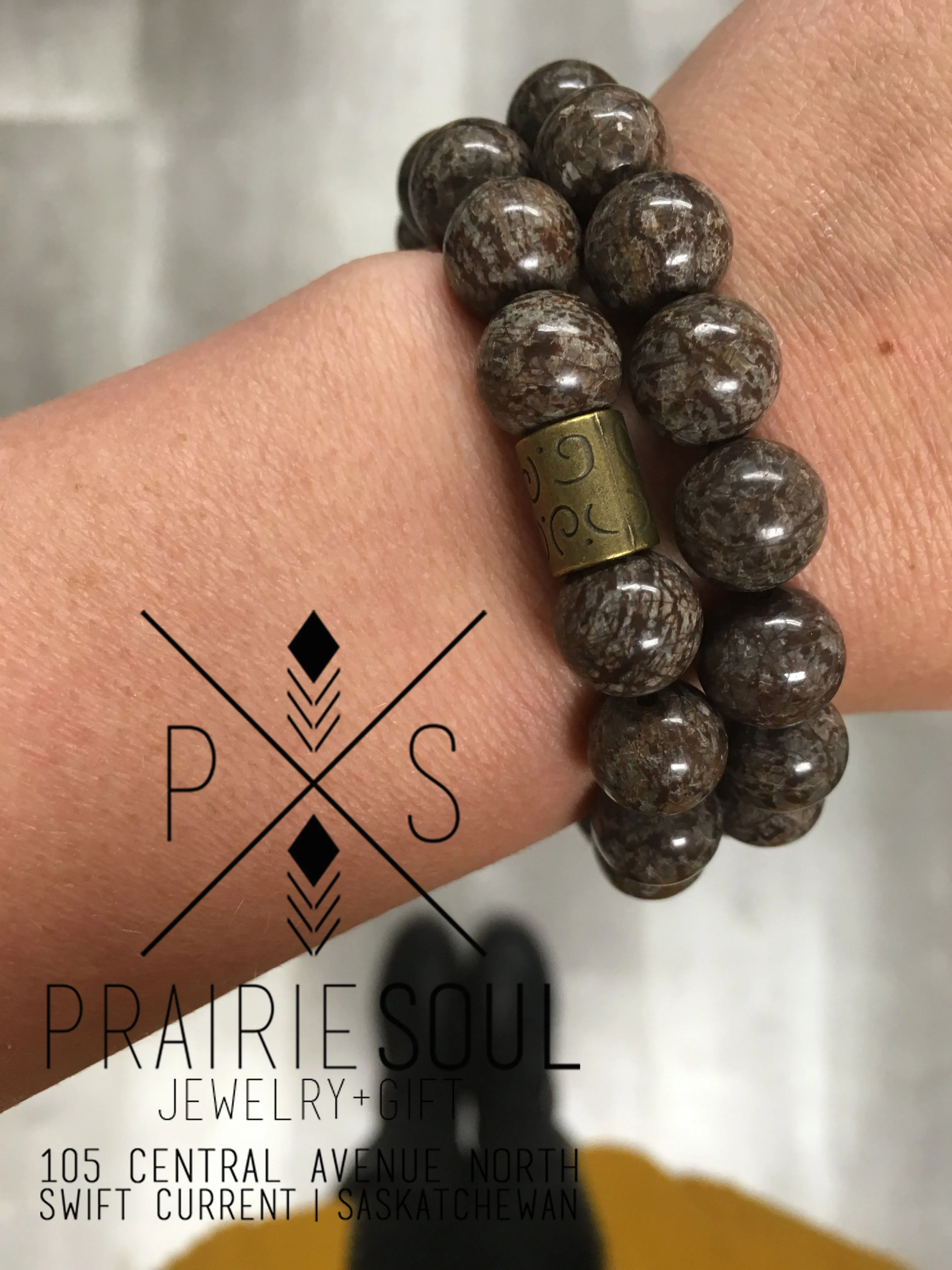 Stone Stacker Bracelet / Mudslide