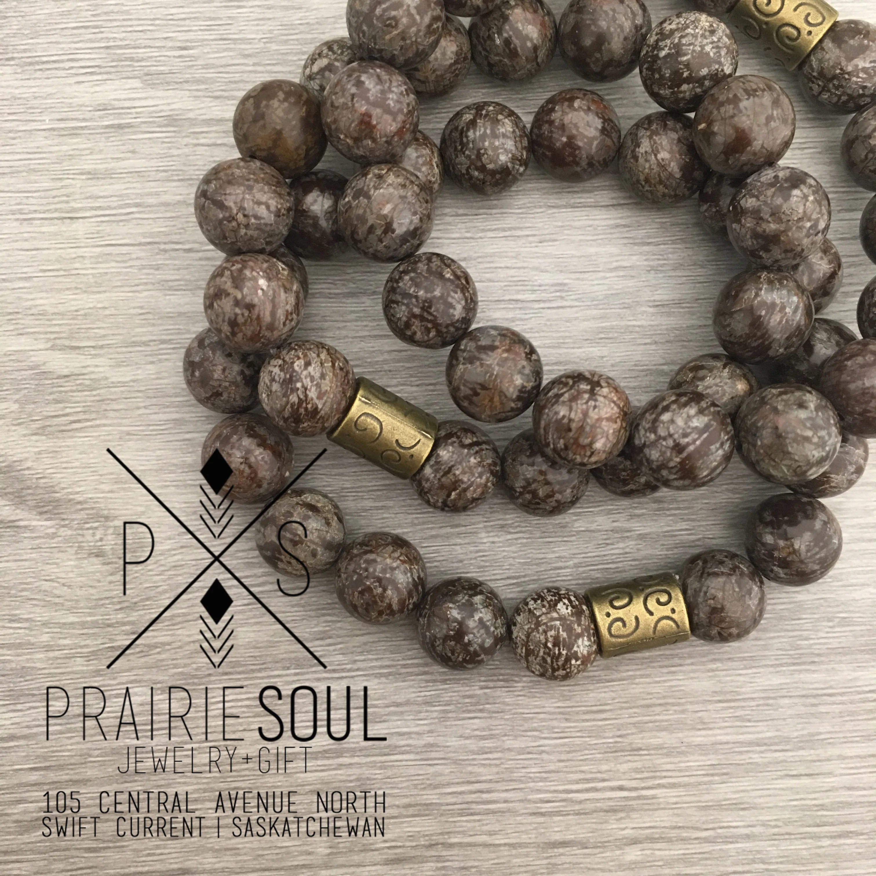 Stone Stacker Bracelet / Mudslide