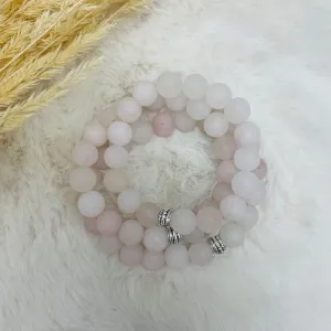 Stone Stacker Bracelet / Rose Quartz