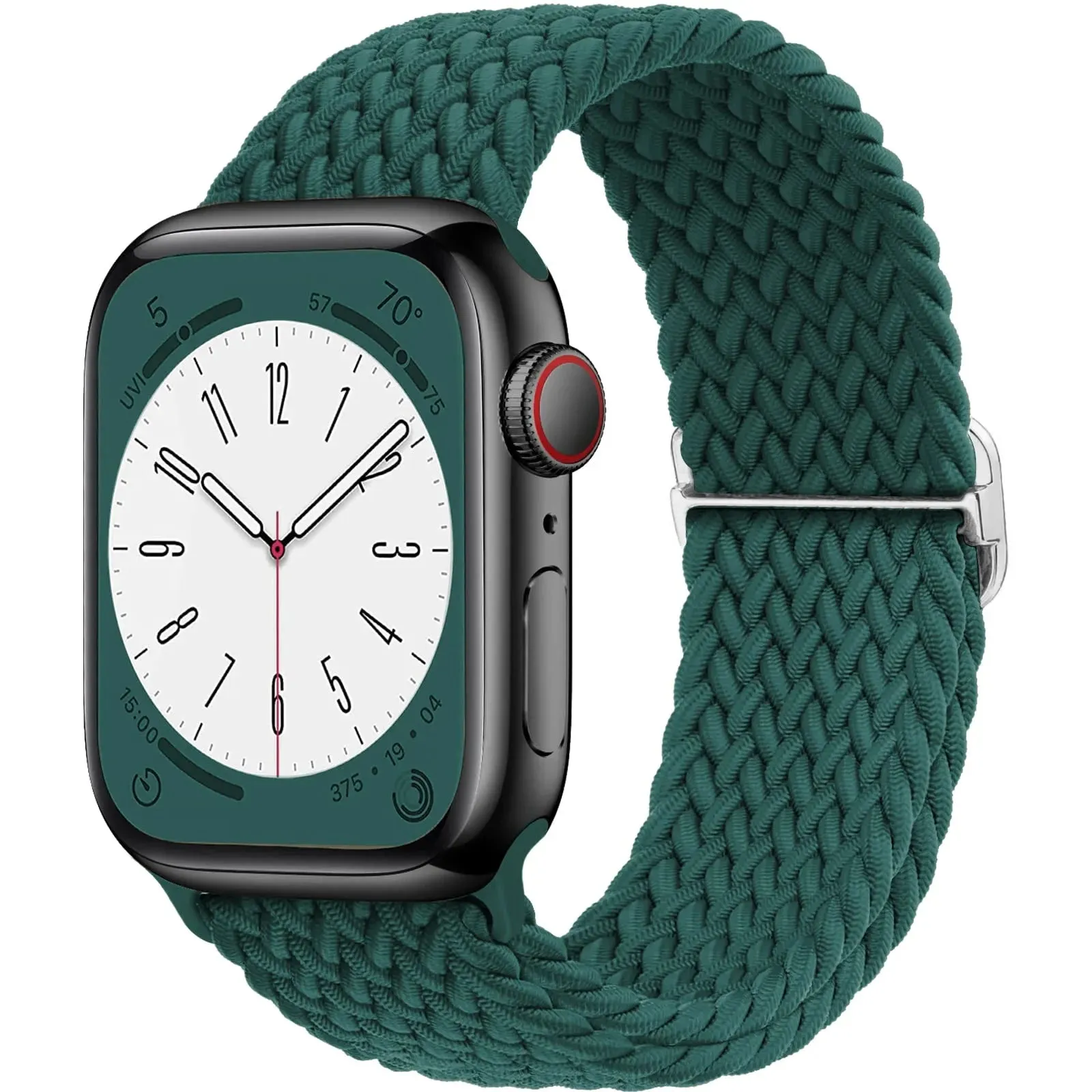 Strap for Apple Watch band 44mm 45mm 49mm 42mm 40mm 41mm 46mm Elastic Braided Solo bracelet correa Series 9 10 8 7 6 5 SE Ultra