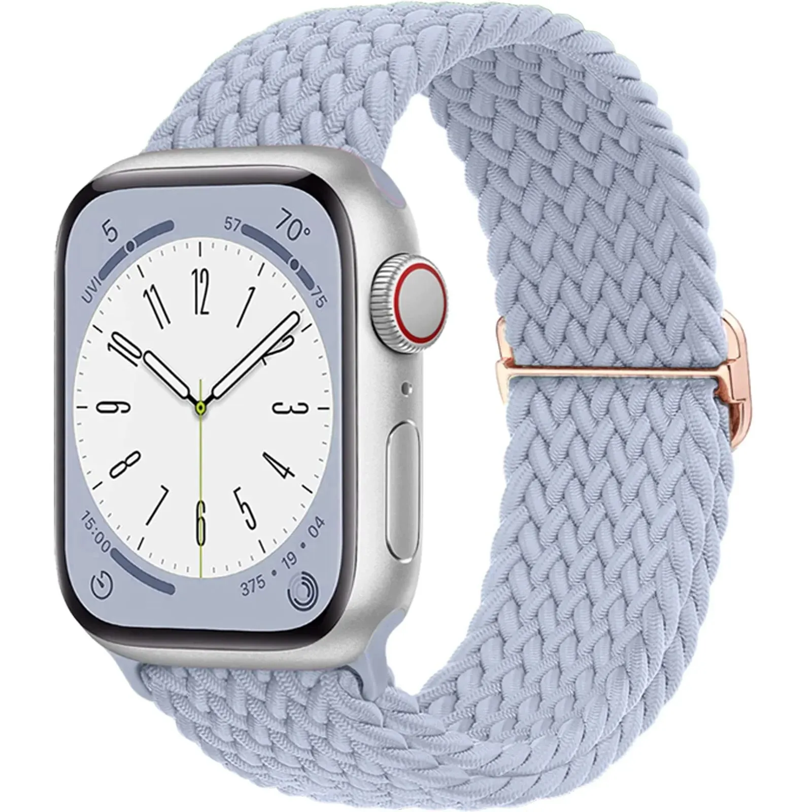 Strap for Apple Watch band 44mm 45mm 49mm 42mm 40mm 41mm 46mm Elastic Braided Solo bracelet correa Series 9 10 8 7 6 5 SE Ultra