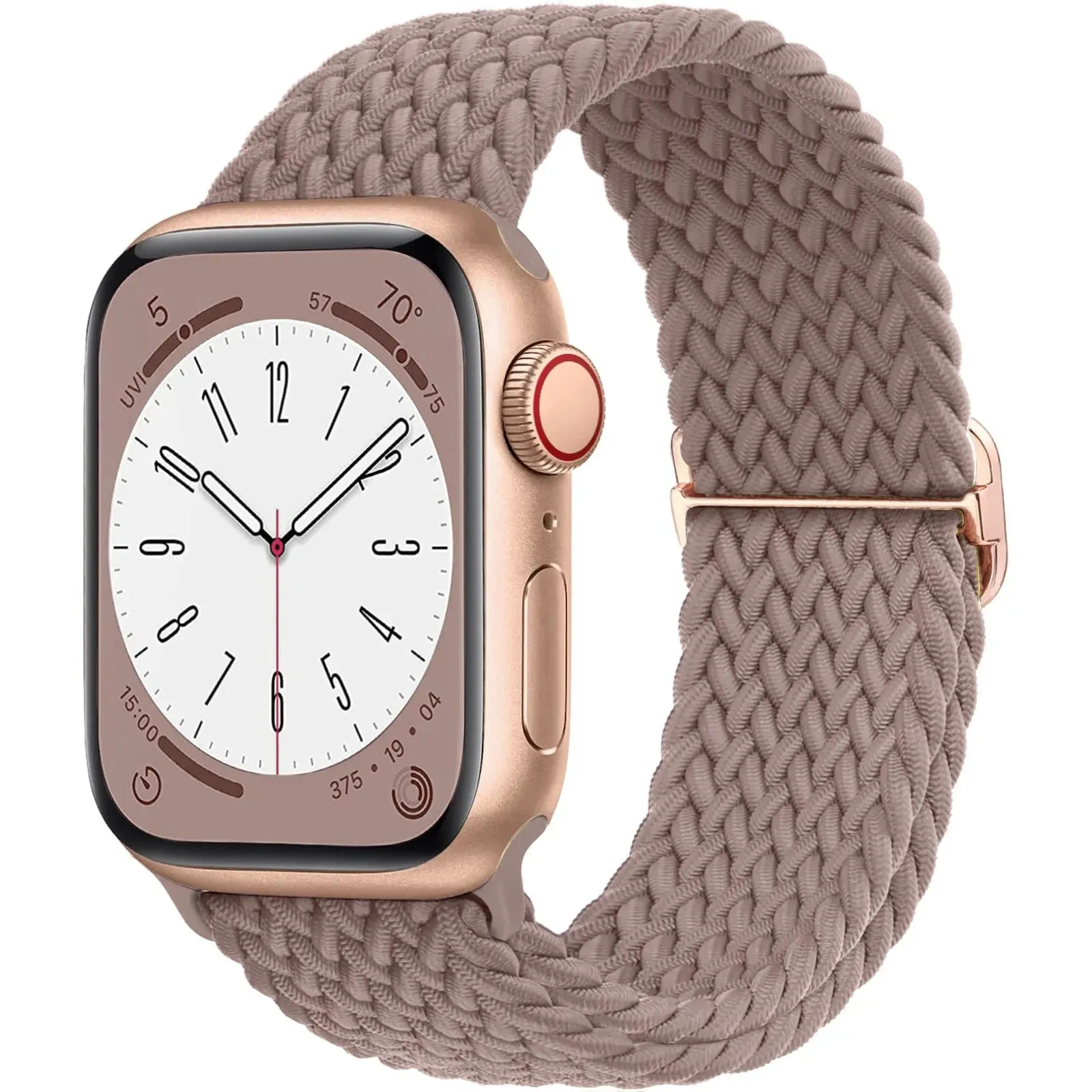 Strap for Apple Watch band 44mm 45mm 49mm 42mm 40mm 41mm 46mm Elastic Braided Solo bracelet correa Series 9 10 8 7 6 5 SE Ultra
