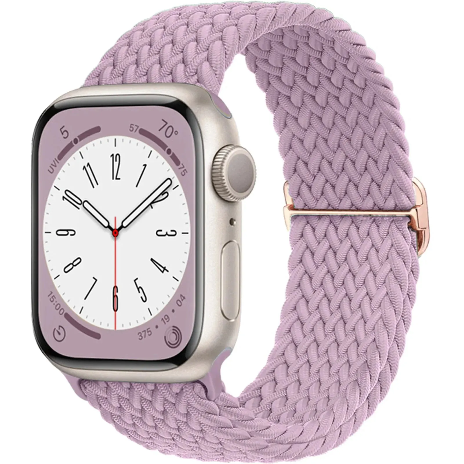 Strap for Apple Watch band 44mm 45mm 49mm 42mm 40mm 41mm 46mm Elastic Braided Solo bracelet correa Series 9 10 8 7 6 5 SE Ultra