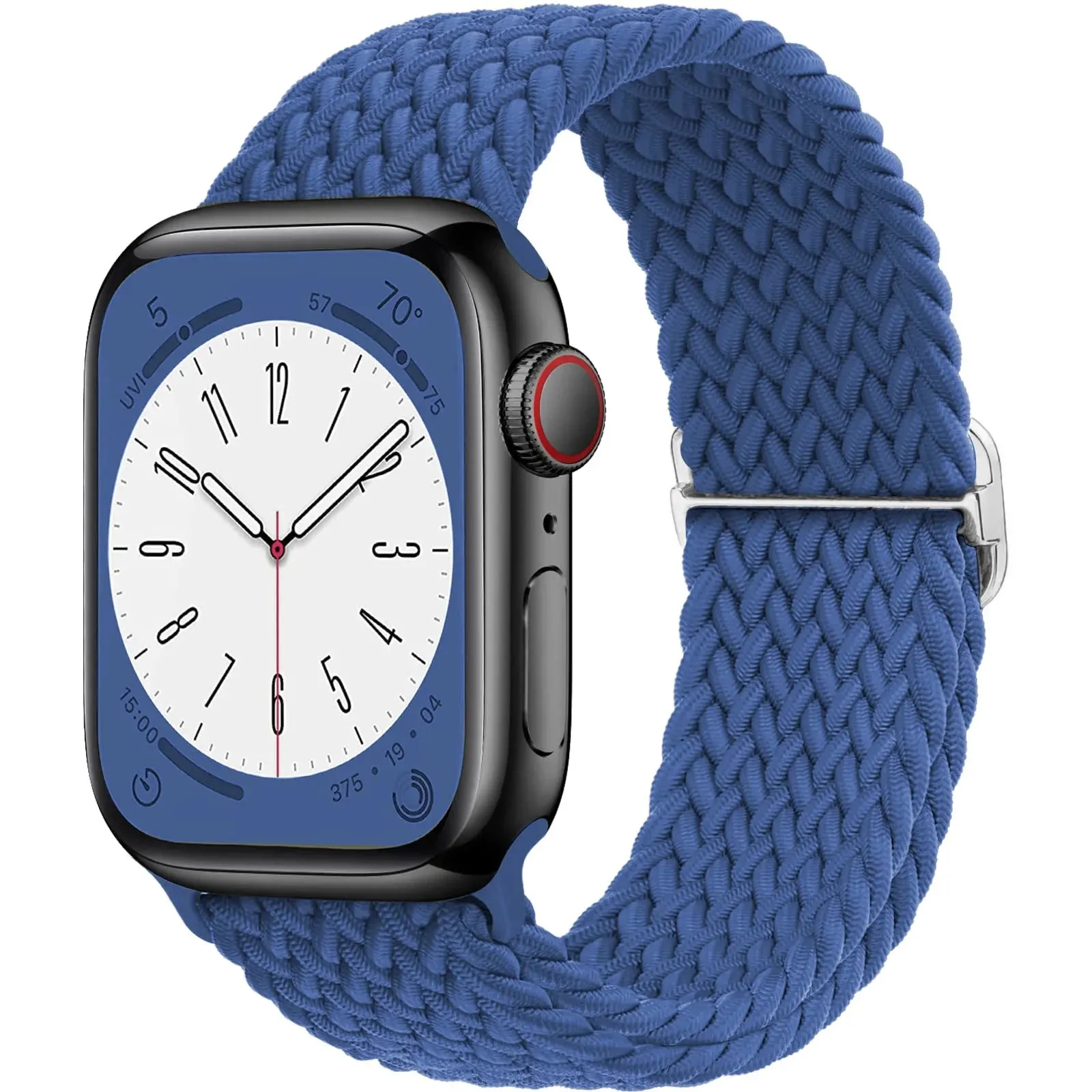 Strap for Apple Watch band 44mm 45mm 49mm 42mm 40mm 41mm 46mm Elastic Braided Solo bracelet correa Series 9 10 8 7 6 5 SE Ultra