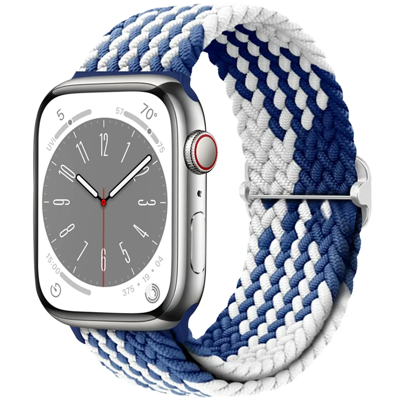 Strap for Apple Watch band 44mm 45mm 49mm 42mm 40mm 41mm 46mm Elastic Braided Solo bracelet correa Series 9 10 8 7 6 5 SE Ultra