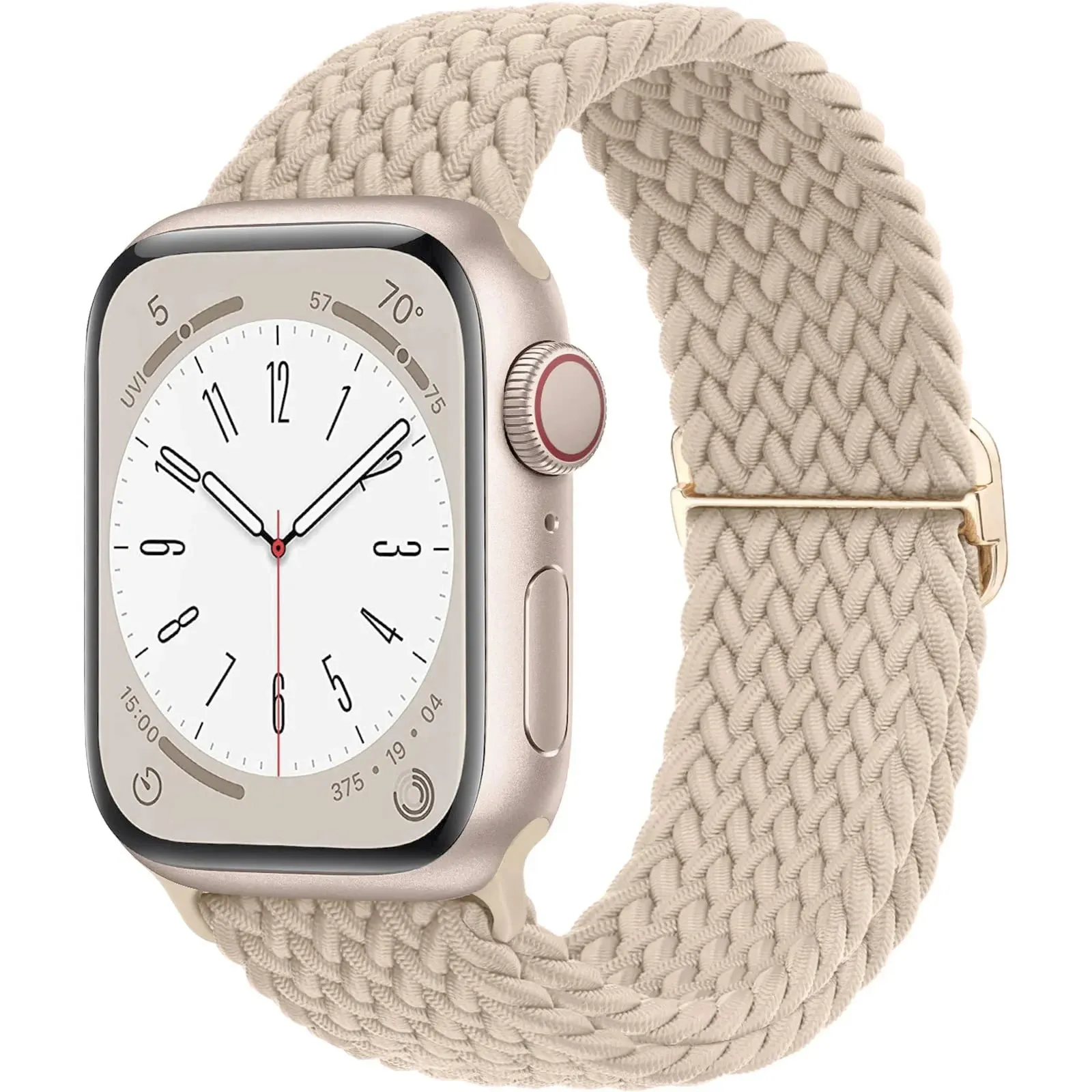 Strap for Apple Watch band 44mm 45mm 49mm 42mm 40mm 41mm 46mm Elastic Braided Solo bracelet correa Series 9 10 8 7 6 5 SE Ultra