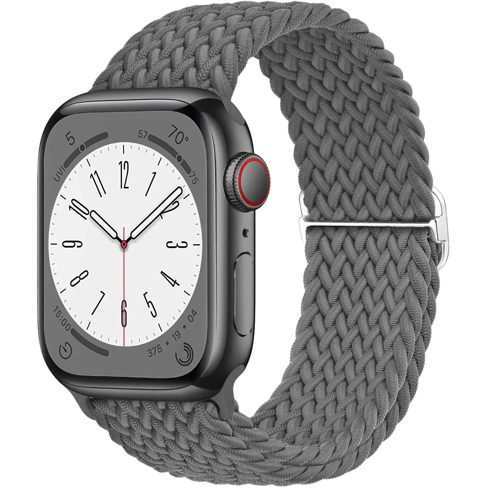 Strap for Apple Watch band 44mm 45mm 49mm 42mm 40mm 41mm 46mm Elastic Braided Solo bracelet correa Series 9 10 8 7 6 5 SE Ultra
