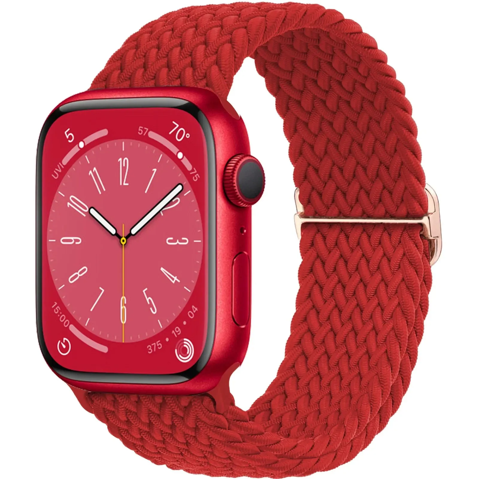 Strap for Apple Watch band 44mm 45mm 49mm 42mm 40mm 41mm 46mm Elastic Braided Solo bracelet correa Series 9 10 8 7 6 5 SE Ultra