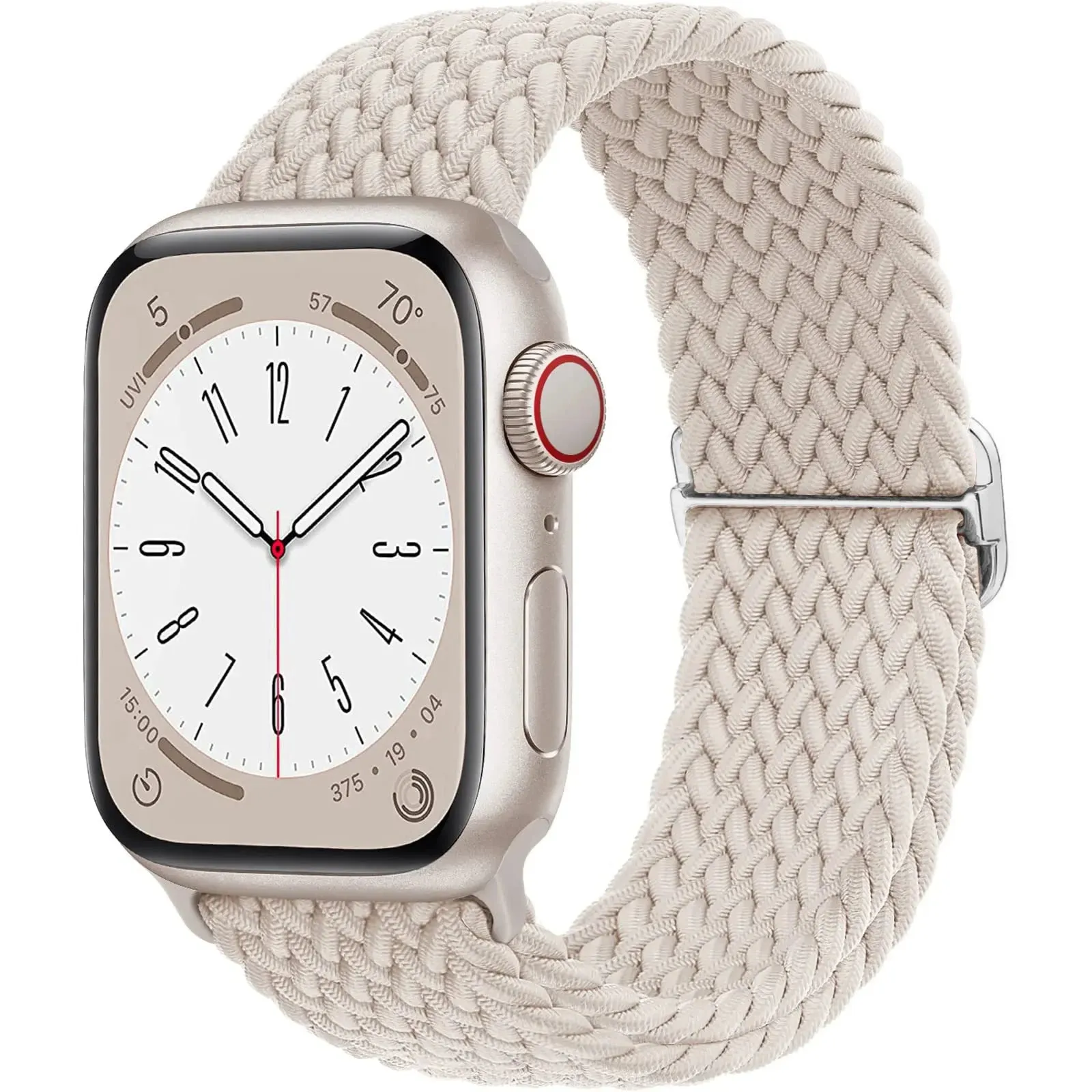 Strap for Apple Watch band 44mm 45mm 49mm 42mm 40mm 41mm 46mm Elastic Braided Solo bracelet correa Series 9 10 8 7 6 5 SE Ultra