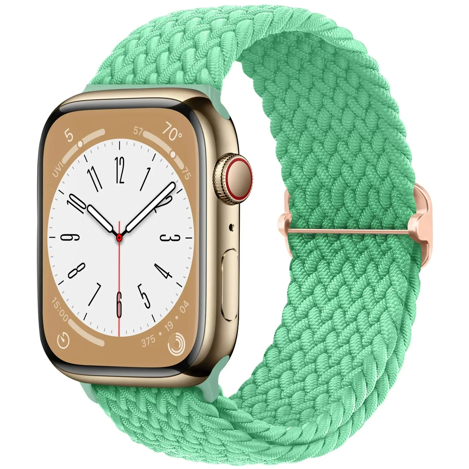 Strap for Apple Watch band 44mm 45mm 49mm 42mm 40mm 41mm 46mm Elastic Braided Solo bracelet correa Series 9 10 8 7 6 5 SE Ultra