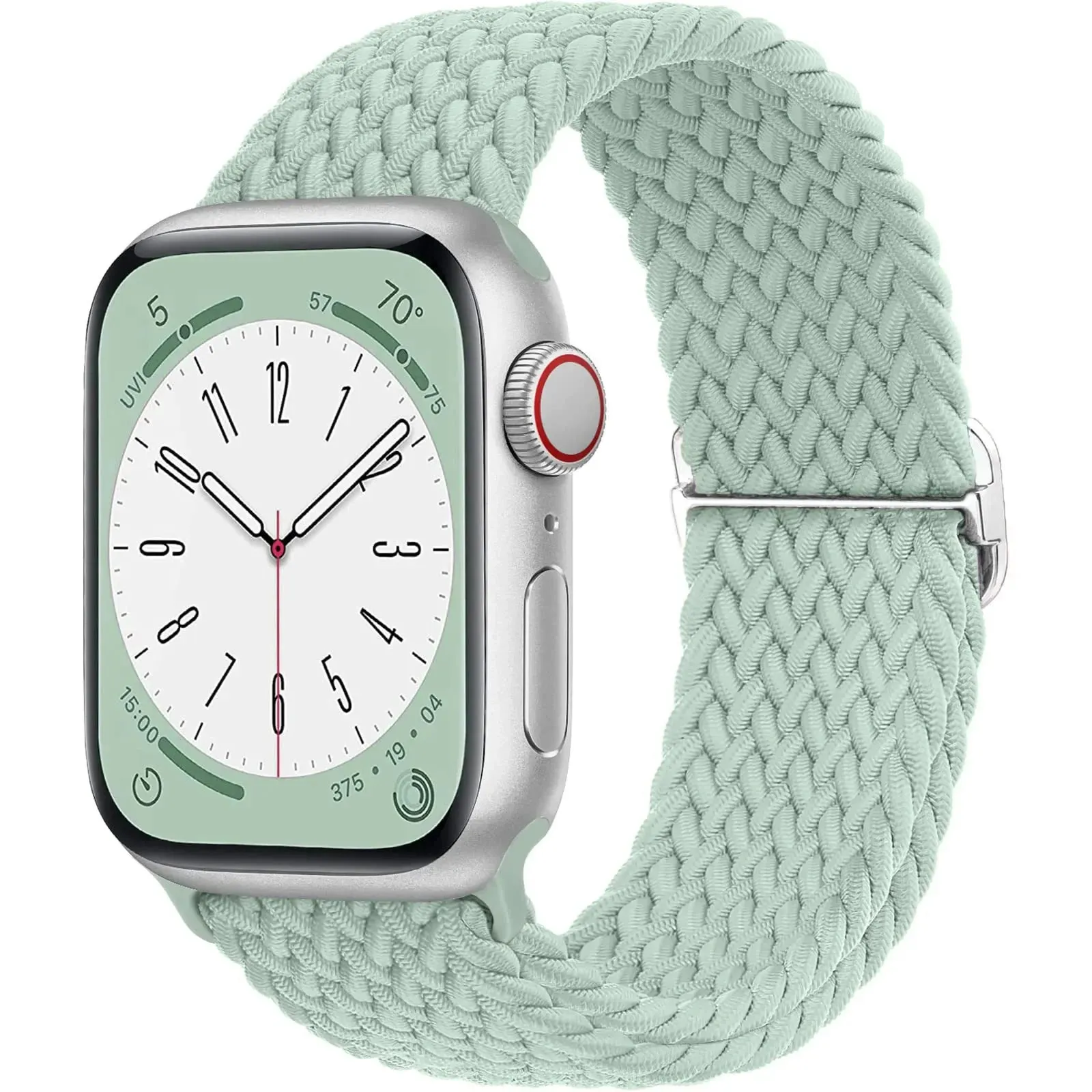 Strap for Apple Watch band 44mm 45mm 49mm 42mm 40mm 41mm 46mm Elastic Braided Solo bracelet correa Series 9 10 8 7 6 5 SE Ultra