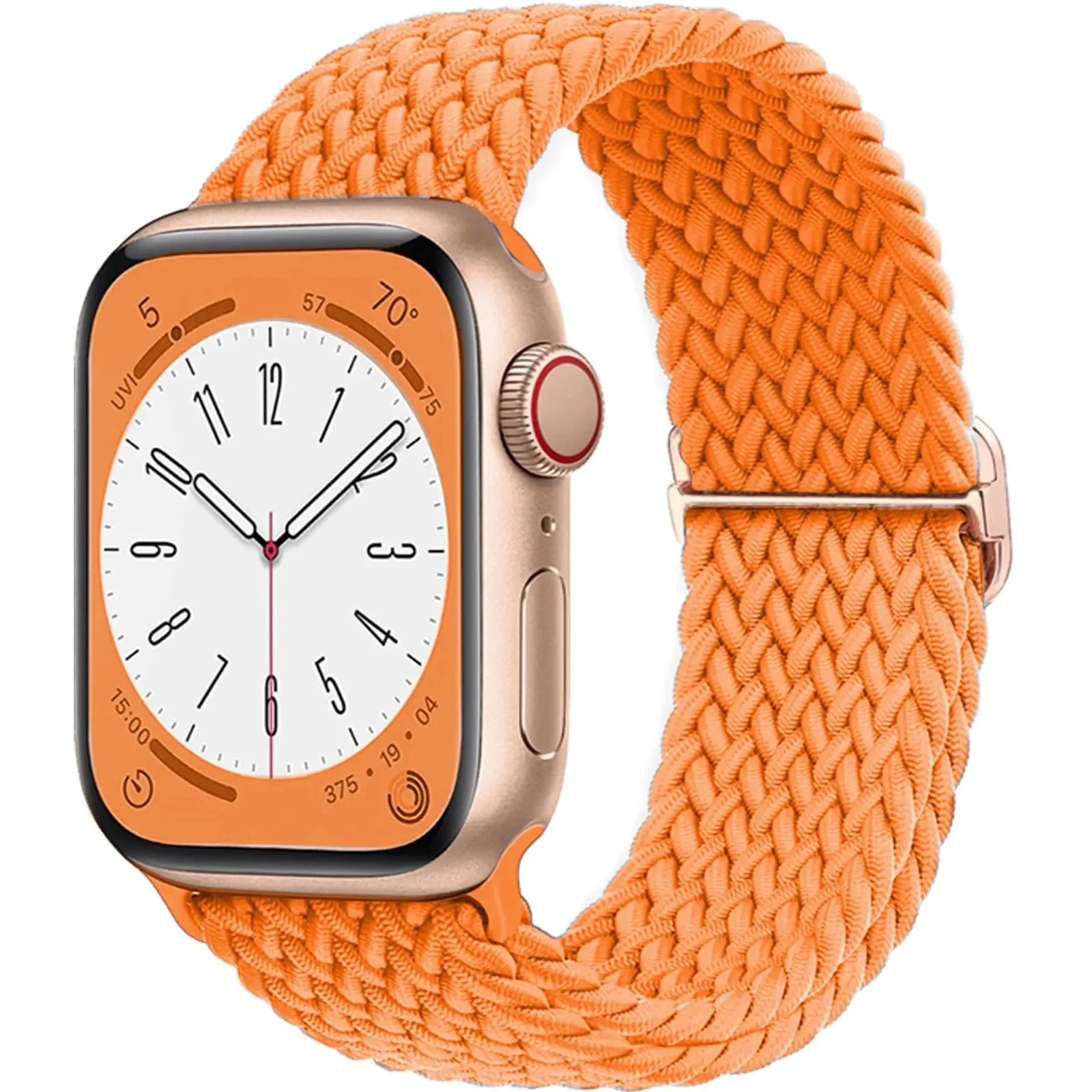 Strap for Apple Watch band 44mm 45mm 49mm 42mm 40mm 41mm 46mm Elastic Braided Solo bracelet correa Series 9 10 8 7 6 5 SE Ultra