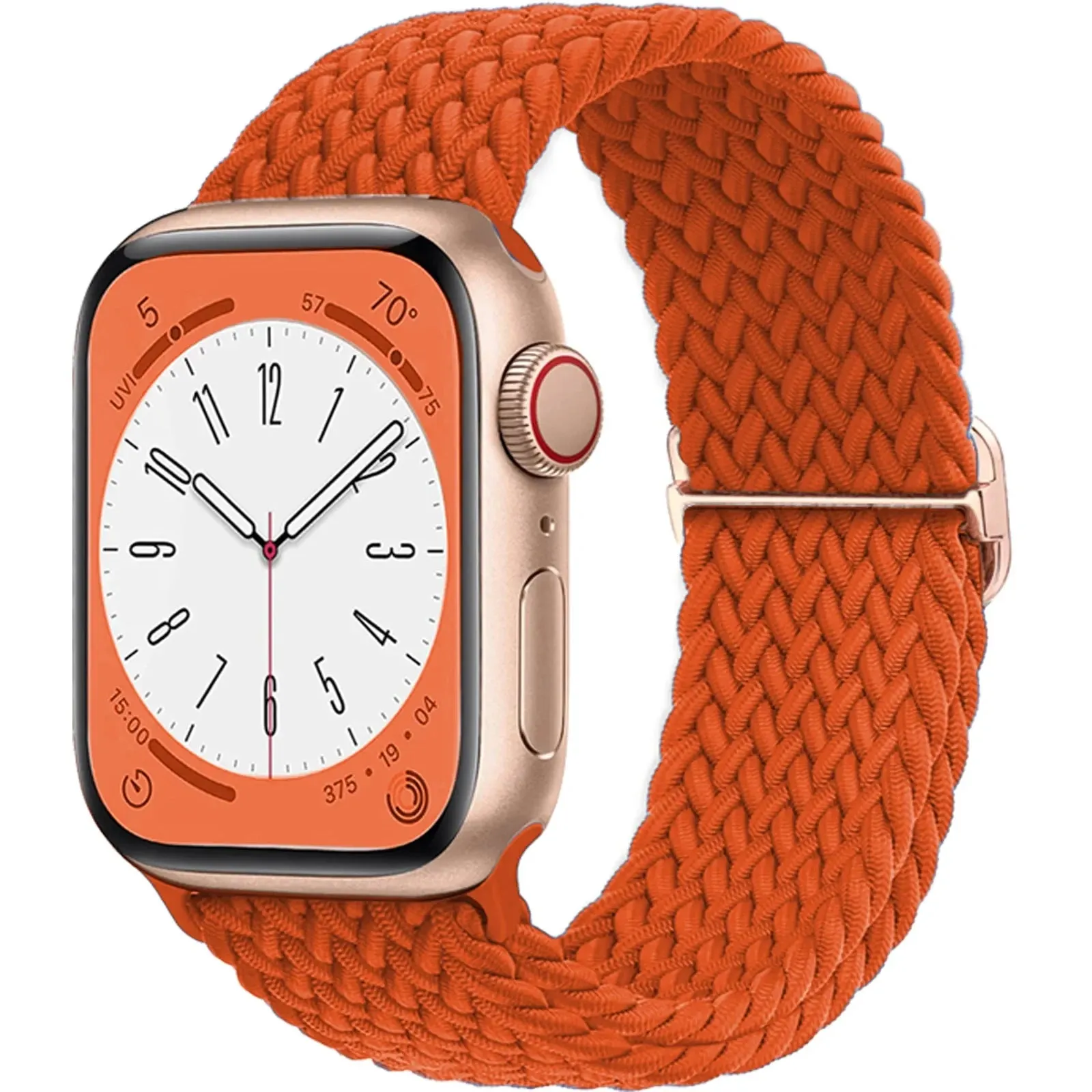 Strap for Apple Watch band 44mm 45mm 49mm 42mm 40mm 41mm 46mm Elastic Braided Solo bracelet correa Series 9 10 8 7 6 5 SE Ultra