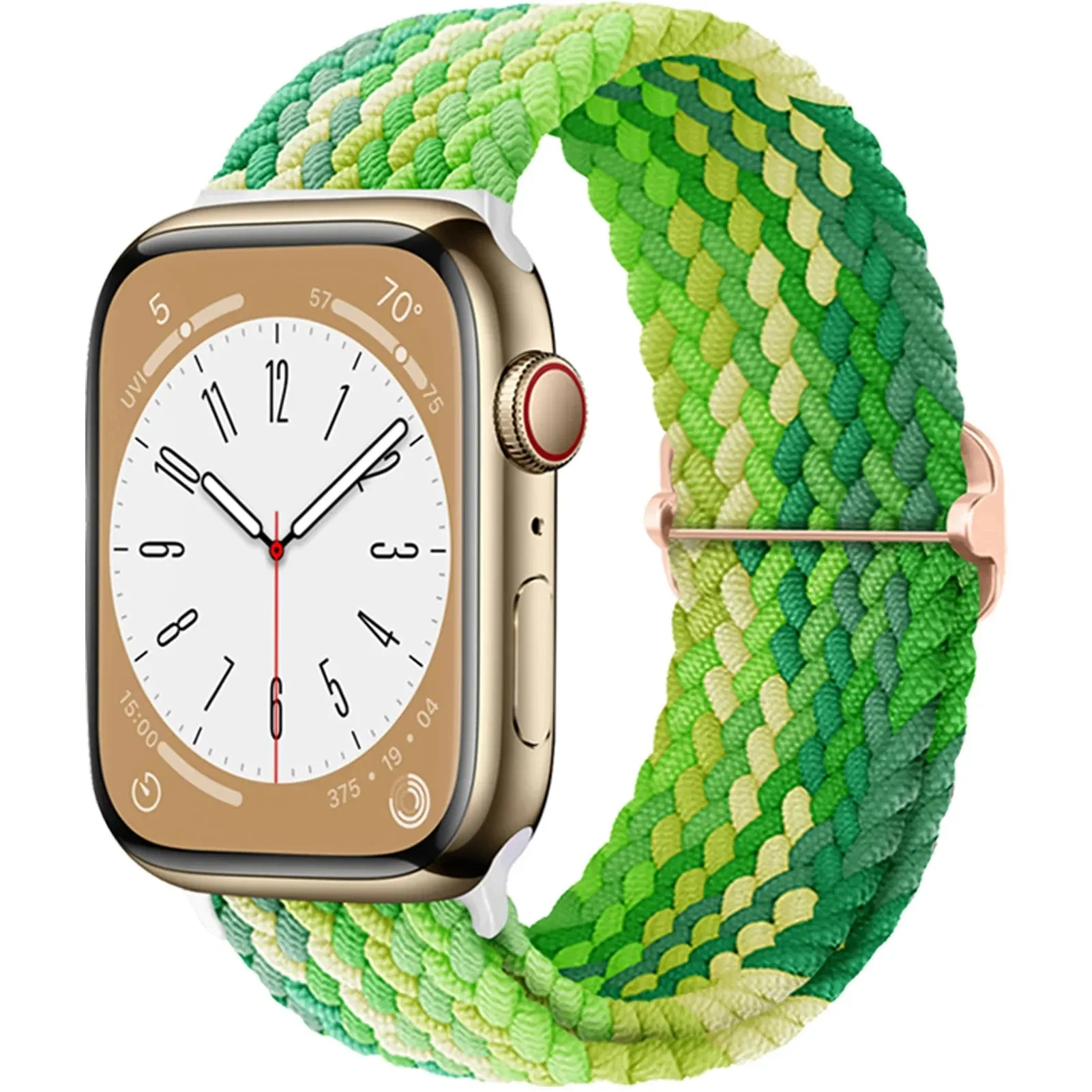 Strap for Apple Watch band 44mm 45mm 49mm 42mm 40mm 41mm 46mm Elastic Braided Solo bracelet correa Series 9 10 8 7 6 5 SE Ultra