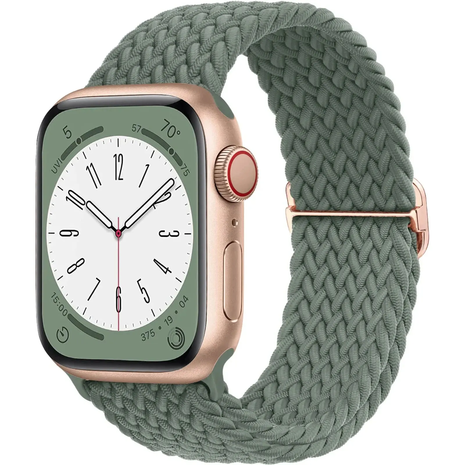 Strap for Apple Watch band 44mm 45mm 49mm 42mm 40mm 41mm 46mm Elastic Braided Solo bracelet correa Series 9 10 8 7 6 5 SE Ultra