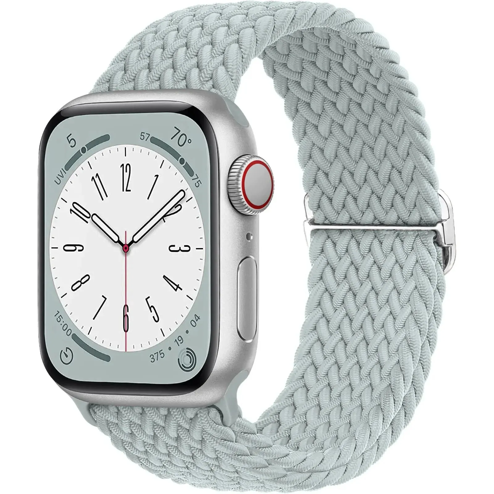 Strap for Apple Watch band 44mm 45mm 49mm 42mm 40mm 41mm 46mm Elastic Braided Solo bracelet correa Series 9 10 8 7 6 5 SE Ultra