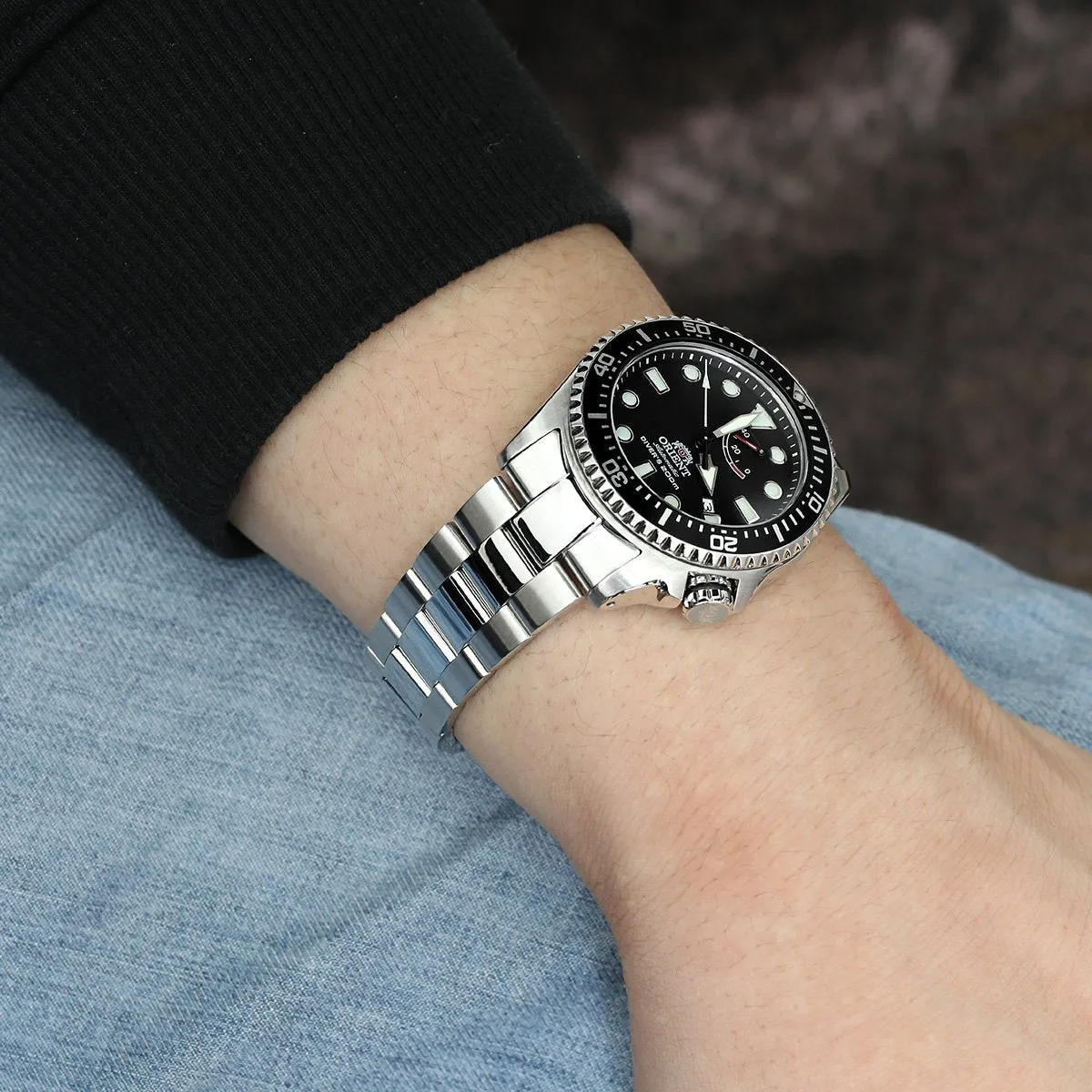 Super-O Boyer compatible with Orient Triton, V-Clasp, Polished & Brushed
