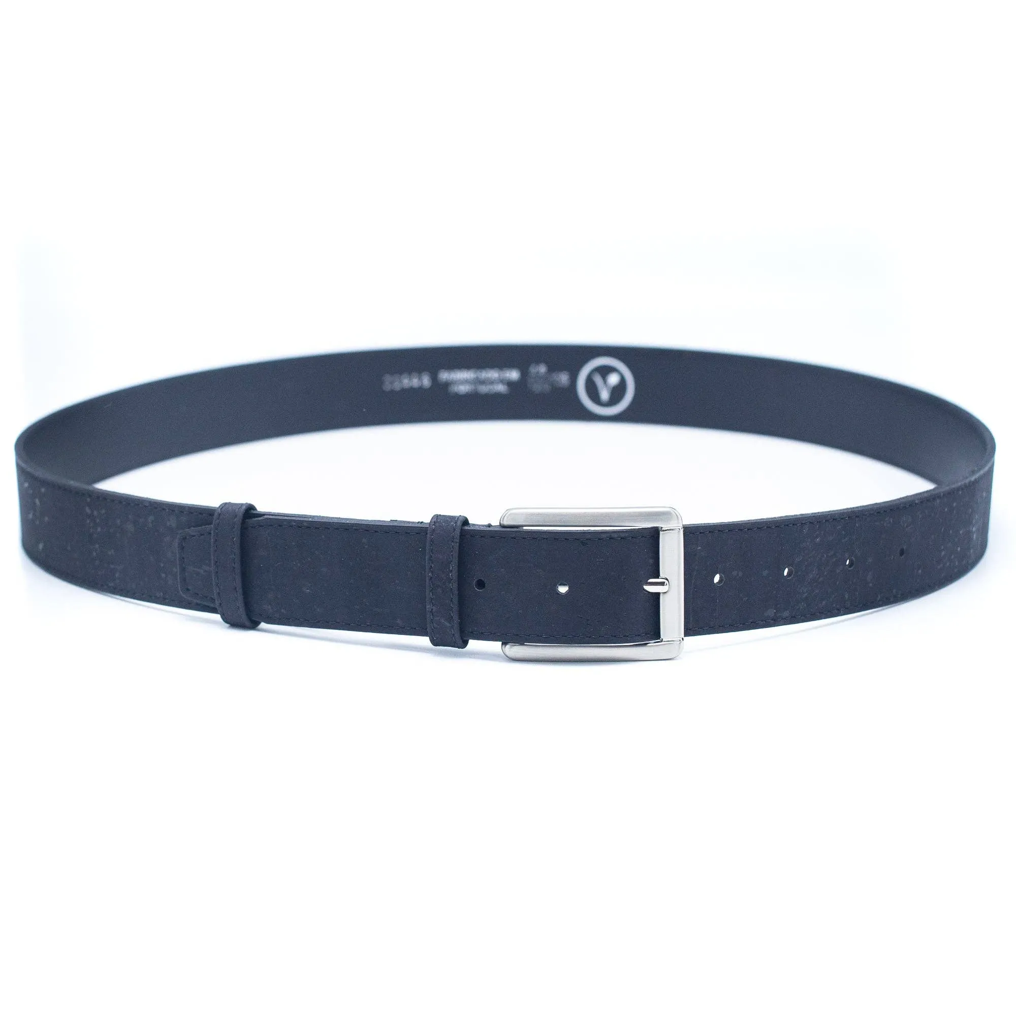 Sustainable Black Cork Leather Belt for Everyday Style