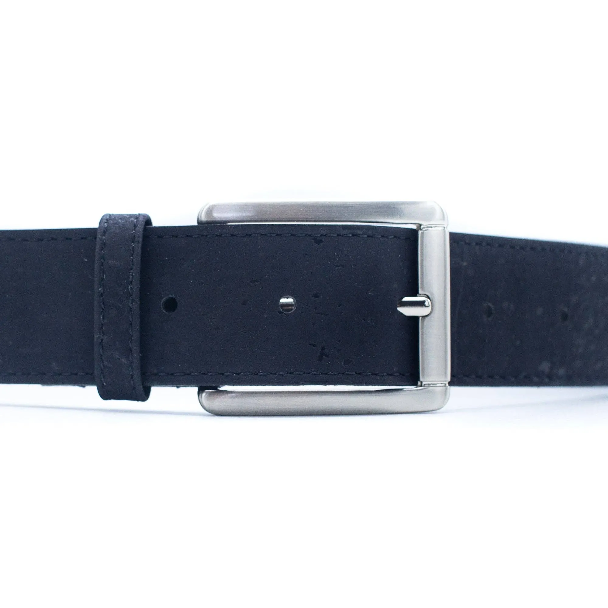 Sustainable Black Cork Leather Belt for Everyday Style