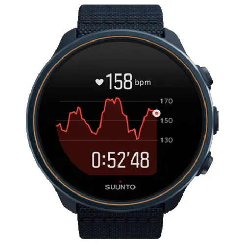 Suunto 9 Baro Smart Watch Heart Rate/GPS/1.3"LED Display Granite Blue Titanium