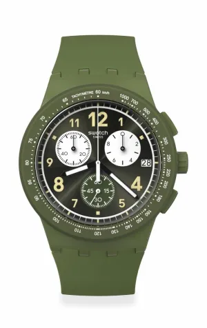 Swatch Nothing Basic About Green Quartz Watch