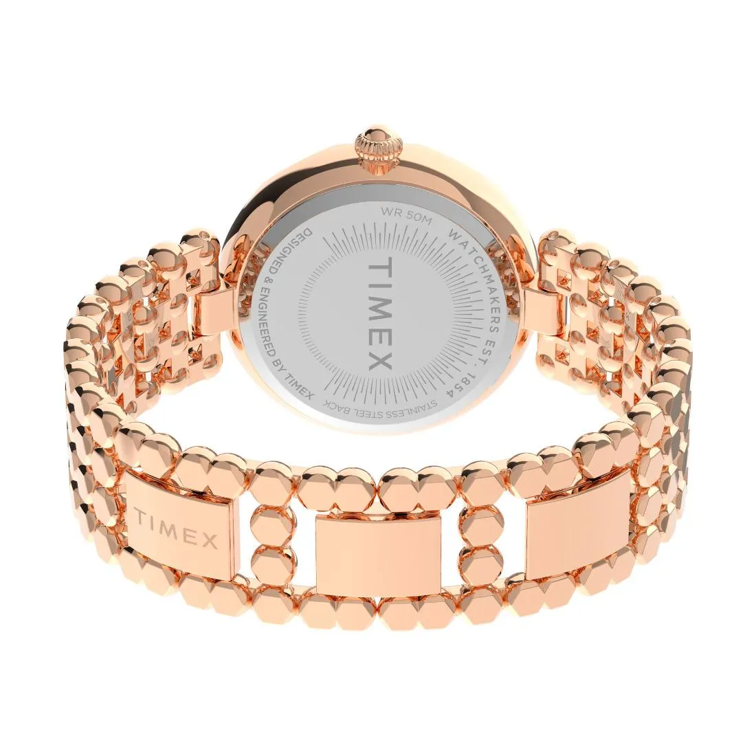 Timex Women 34 mm Size Pink Dial Analog Watch -TW2V02800