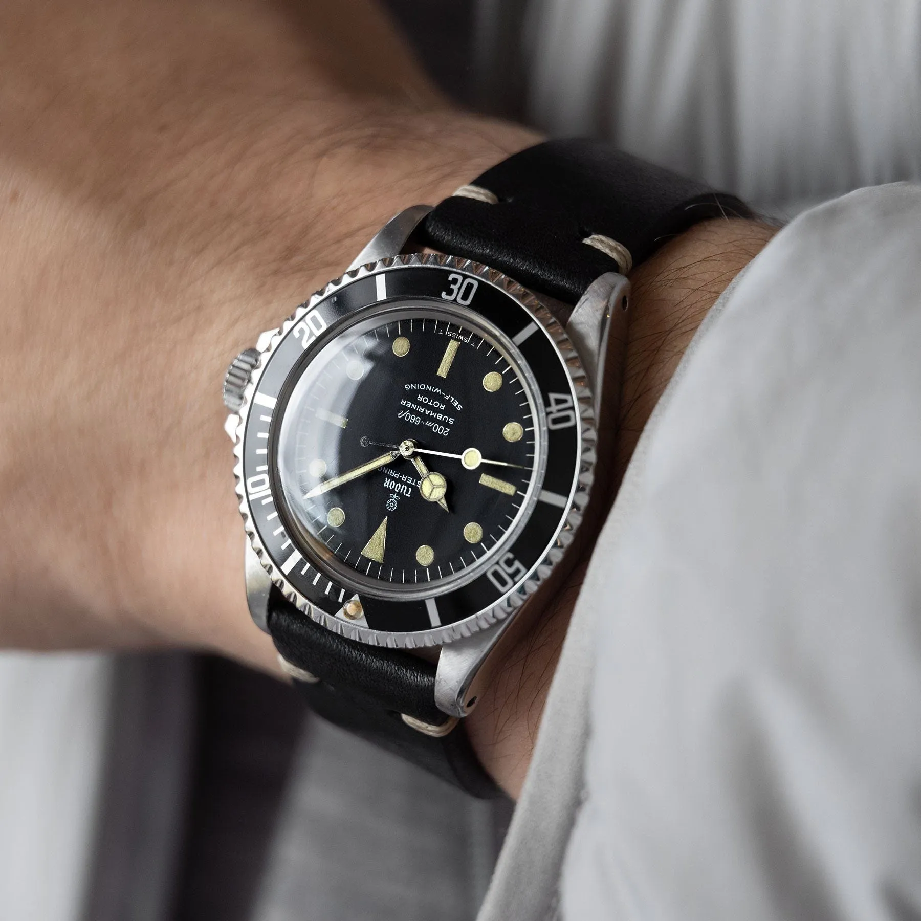Tudor Submariner 7928 Gilt Minute Track