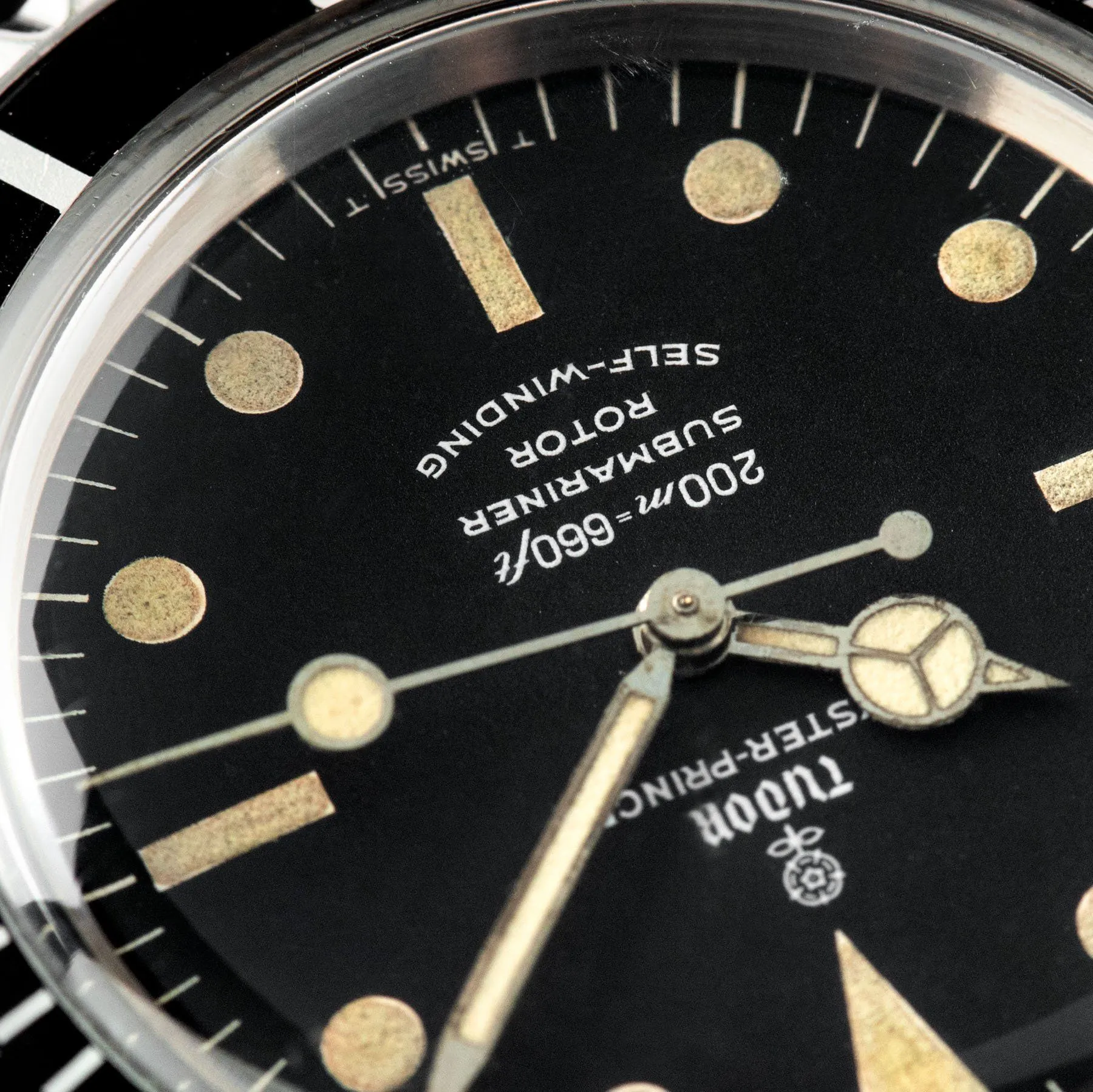 Tudor Submariner 7928 Gilt Minute Track