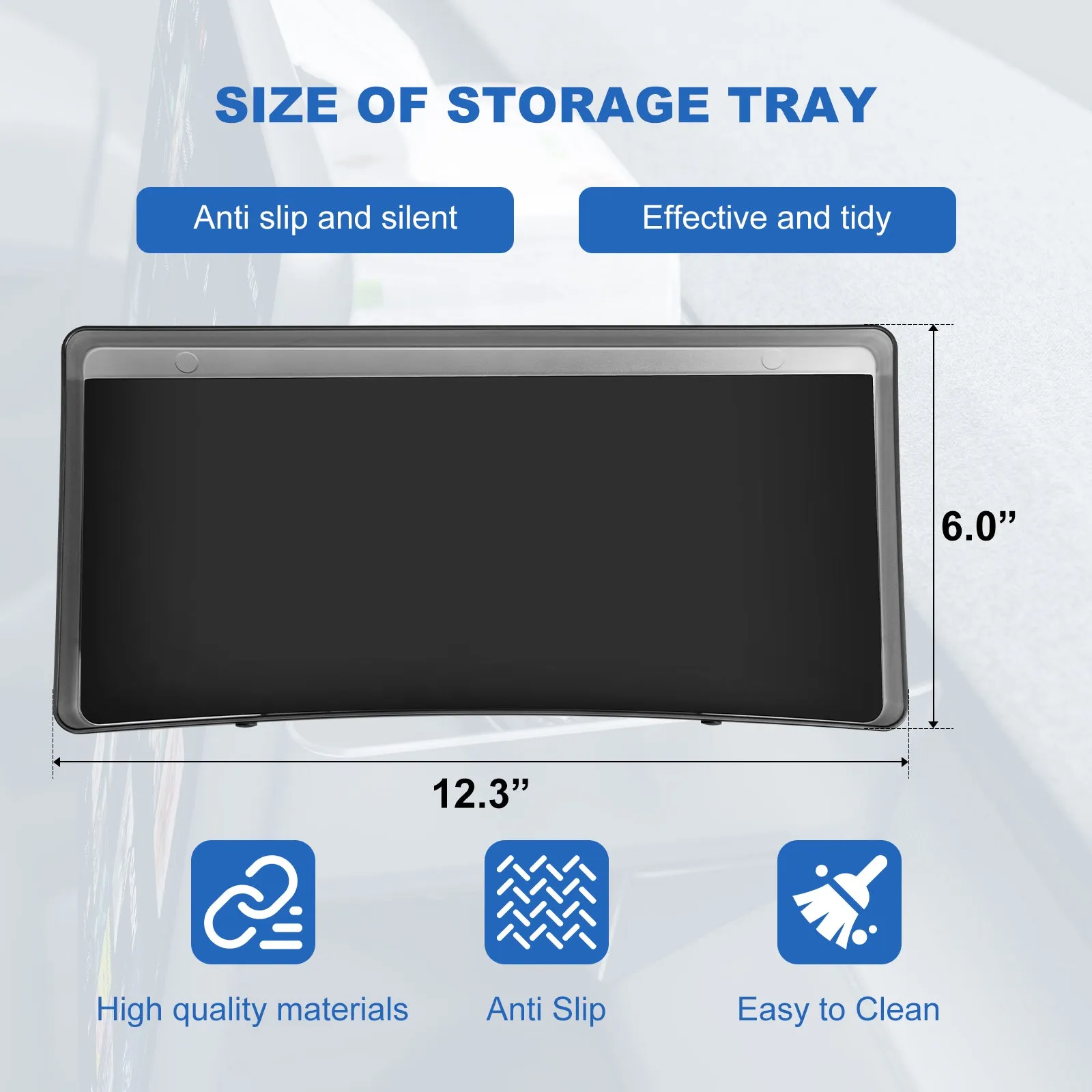 Upgrade Behind Screen Storage Box for 2021-2023 Tesla Model 3 and 2021-2024 Model Y Accessories