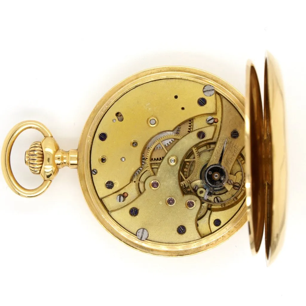 Vintage 18ct Gold LIP Full Hunter Pocket Watch