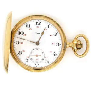 Vintage 18ct Gold LIP Full Hunter Pocket Watch
