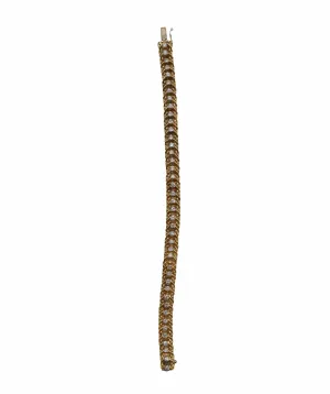 Vintage Flexible 18k Yellow Gold Diamond Bracelet LV055 DXBS2507