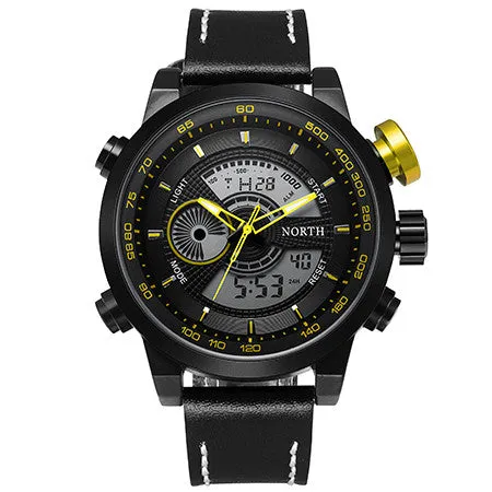 Waterproof Dual Display Sports Watch For Men